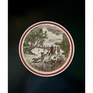 "Bits of Old England" PLATE - Vernon Kilns No. 2. 8-1/2".